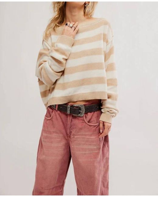Free People Natural Wtf Into The Pullover Sweater