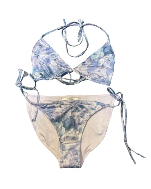 LoveShackFancy Blue Harbor Bikini Set