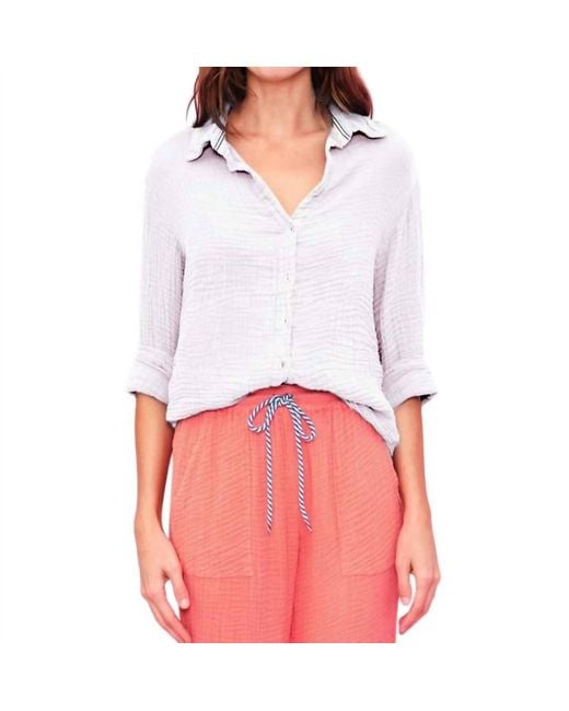 Sundry White Long Sleeves Button Down Shirt