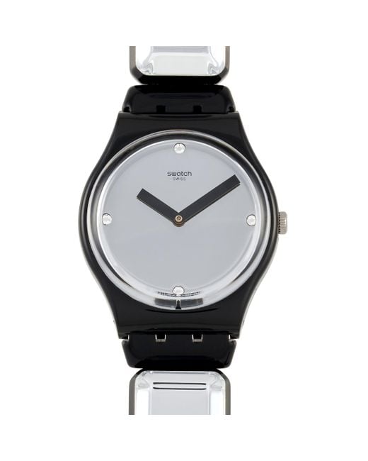 Swatch Luxy Square Ladies' Watch Gb300a in Black | Lyst