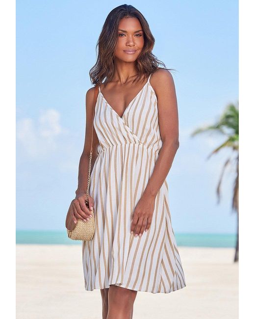 Lascana Blue Striped Sundress