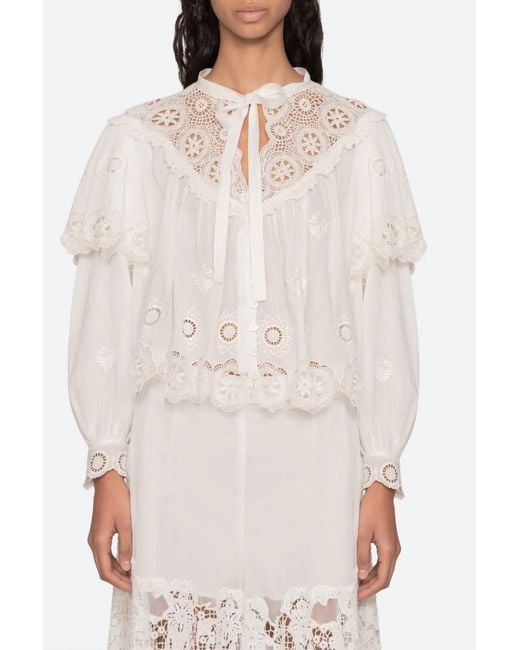 Sea White Sofia Top