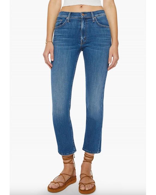 Mother Blue The Mid Rise Rider Ankle Jean