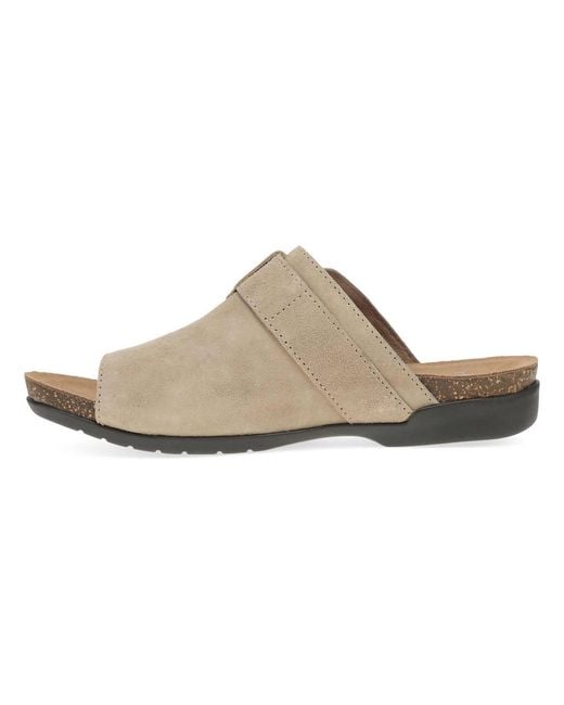 Dansko Brown Rylee Toe Post Slide