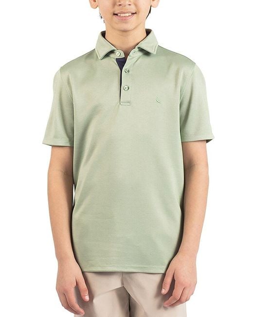 Tailorbyrd Green Solid Polo Shirt for men