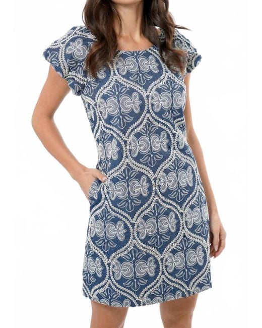 Greylin Blue Teagan Mini Dress