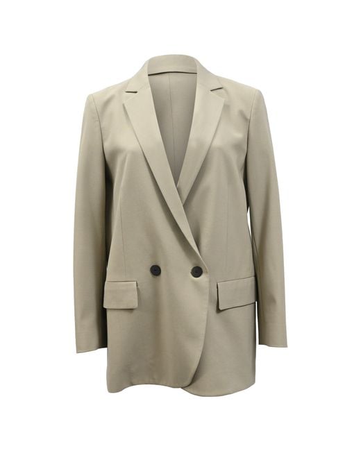 Theory Natural Double-Breasted Blazer