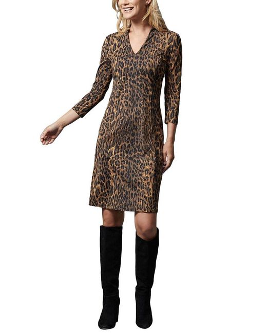 J.McLaughlin Synthetic Tanzania Ivana Dress in Brown Lyst