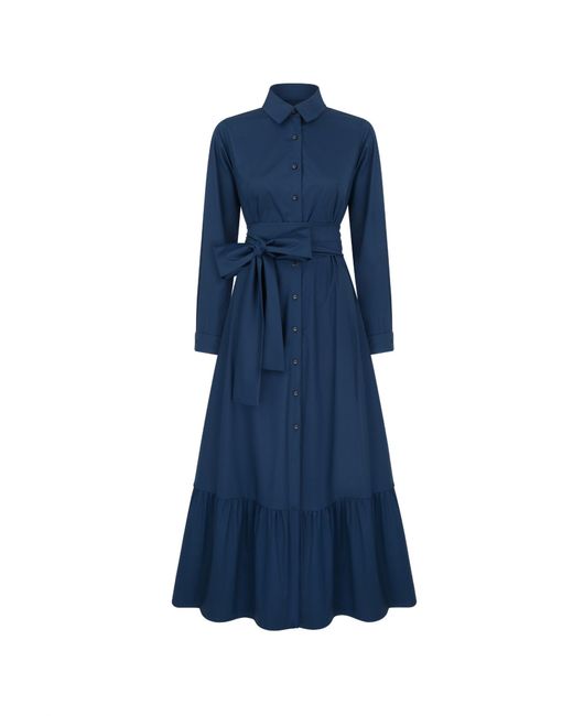 Monica Nera Blue Carrie Maxi Dress