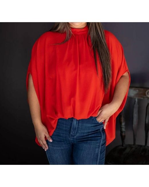 Ivy Jane Red Bow Back Top