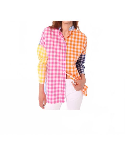 Vilagallo Pink Vichy Blouse