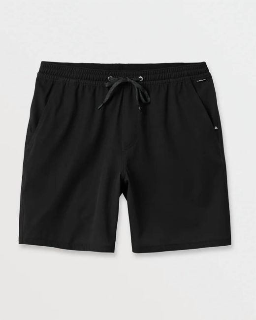 Quiksilver Black Taxer Amphibian Hybrid Shorts for men