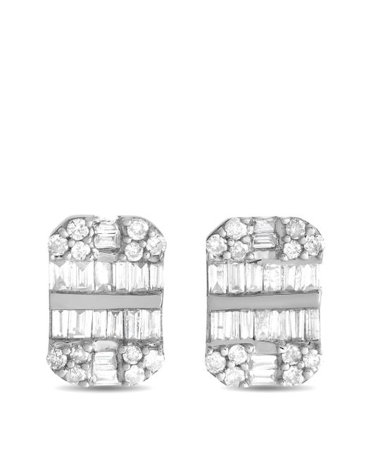 Non-Branded White Lb Exclusive 14k Gold 0.50ct Diamond Earrings Er28339-w