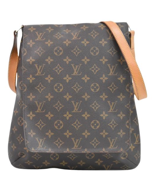 Louis Vuitton Gray Musette Canvas Shoulder Bag (pre-owned)