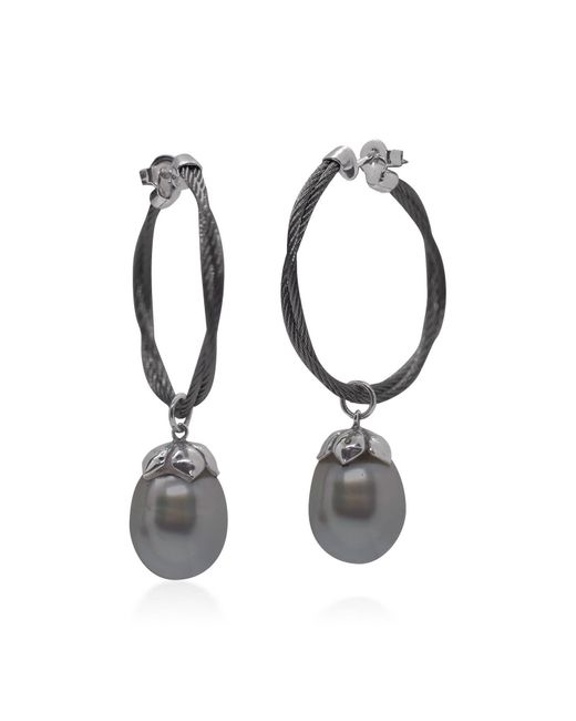 Alor White South Sea Pearl Hoop Earring
