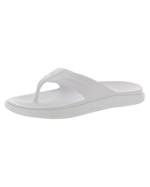 Sperry Top-Sider White Footbed Sandal Thong Flip-flops
