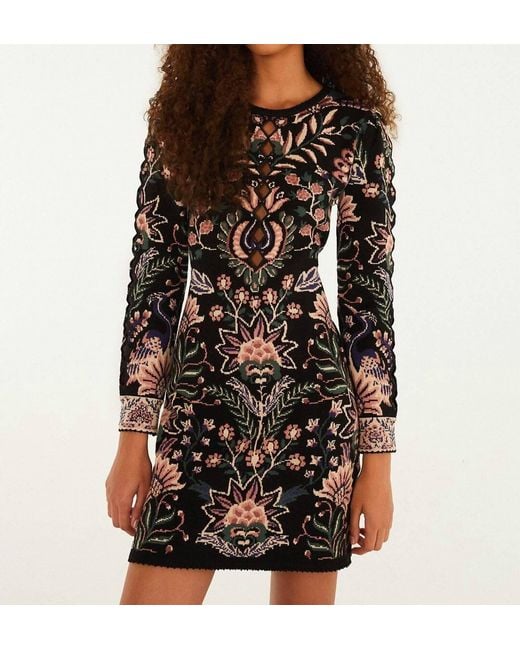farm rio marvelous garden black mini dress Marvelous Garden Minidress (Women)