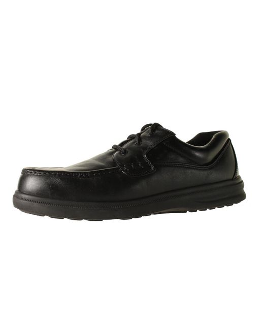 Hush Puppies Gus Leather Casual Oxfords in Black for Men | Lyst