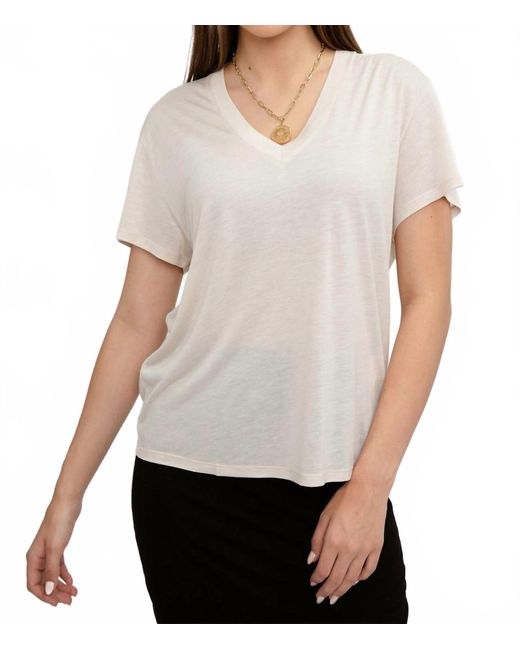 IRO White Edern V-Neck Tee