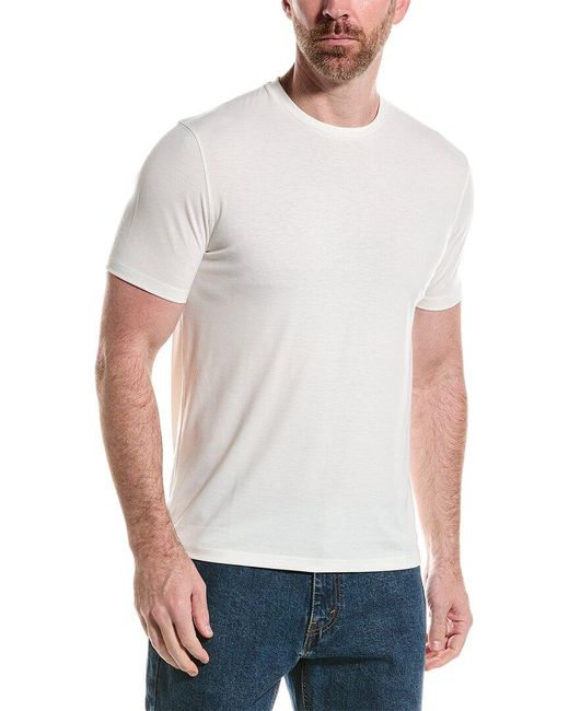Theory White Dorian Active T-shirt for men