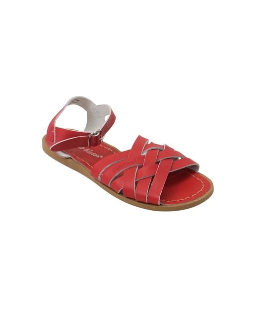 Salt Water Red Retro Sandal