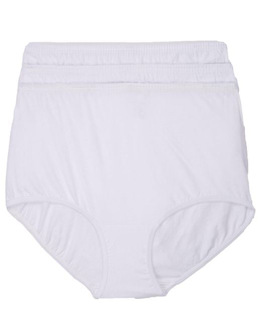 Vanity Fair White Perfectly Yours Cotton Brief 3-pack