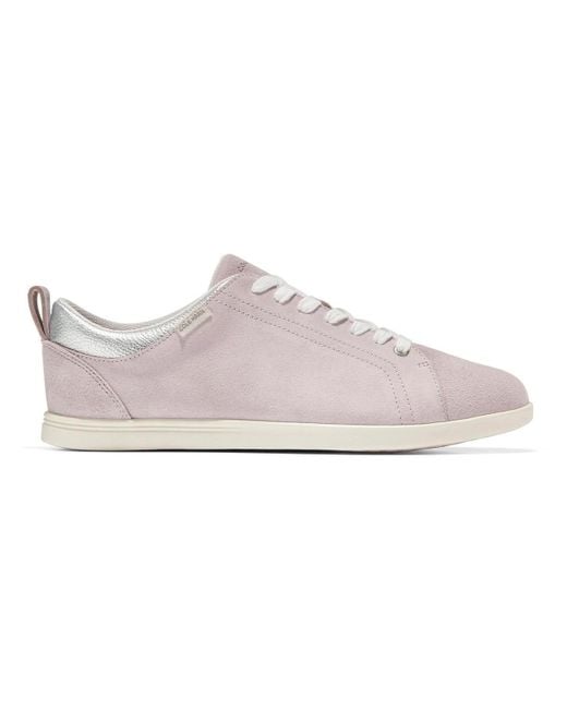 Cole Haan Pink Suede Low Top Casual And Fashion Sneakers