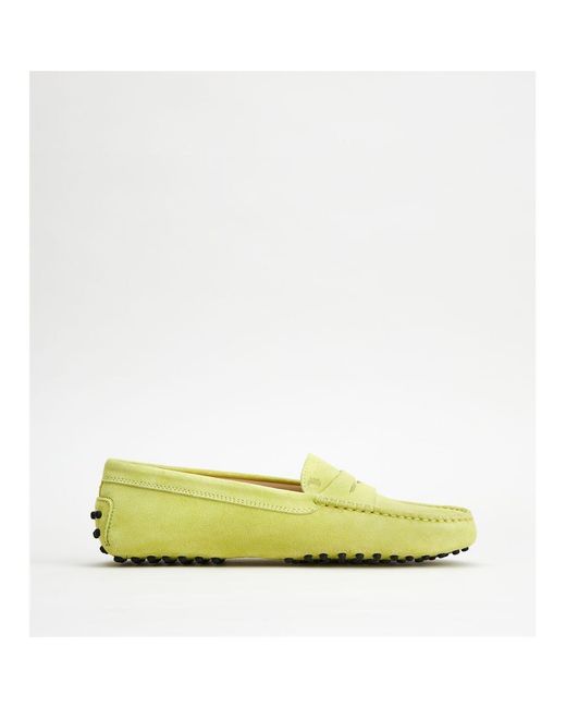 Tod's Yellow Gommino Driving Shoes