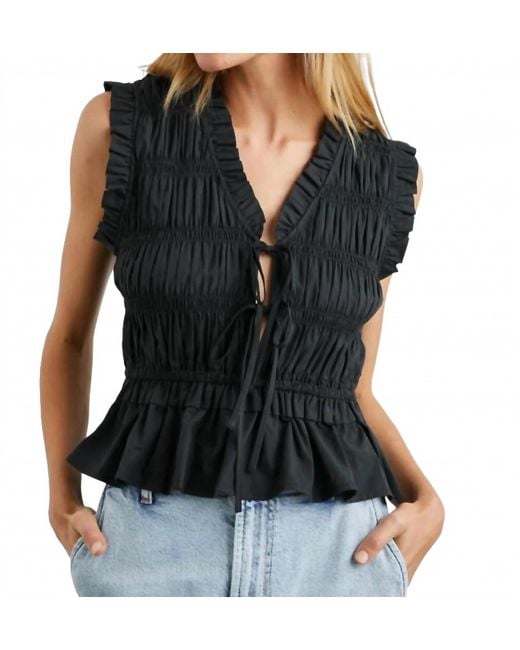 Rails Black Martine Top