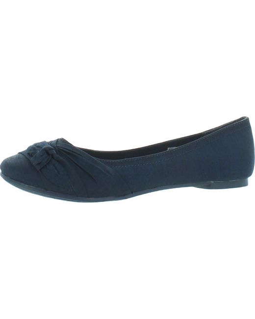 Rocket Dog Blue Memories Knotted Silk Ballet Flats