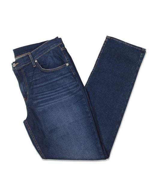 Hudson Blue Blake Mid-rise Dark Wash Straight Leg Jeans for men