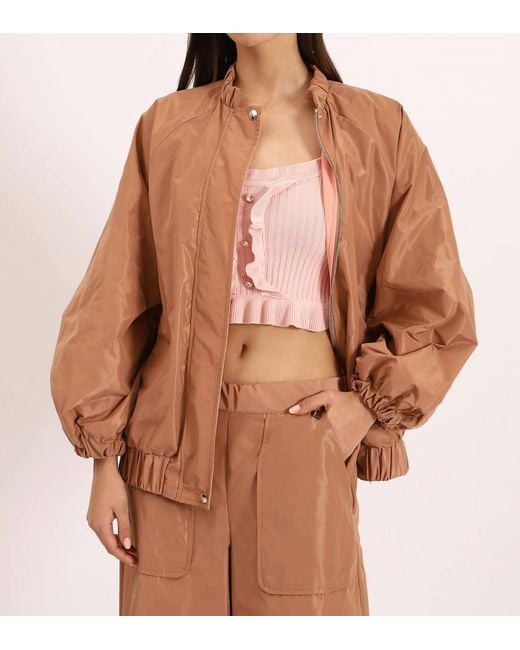 Dixie Brown Re-Nylon Blouson Jacket