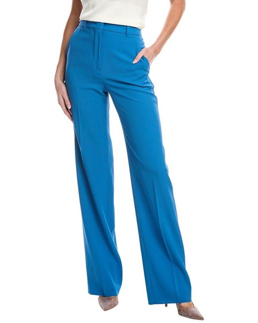 Max Mara Blue Studio Agami Wool Trouser
