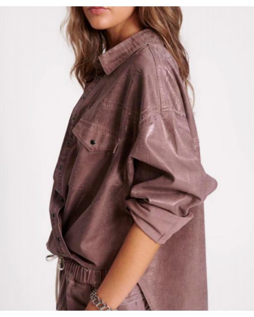 One Teaspoon Brown Western Daria Shacket