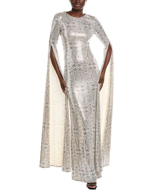 Issue New York White Solid Gown