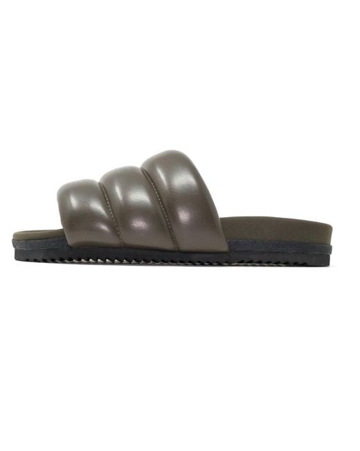 Roam Brown Puffy Slides
