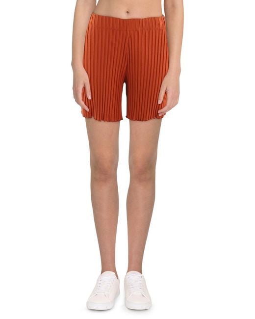Simon Miller Orange Micromodal High Waist Casual Shorts