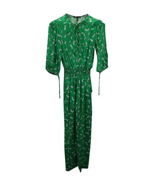 Maje Green Printed Jumpsuit