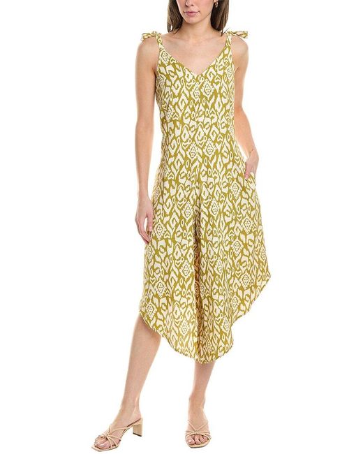 Vince Camuto Yellow Tie-strap Jumpsuit