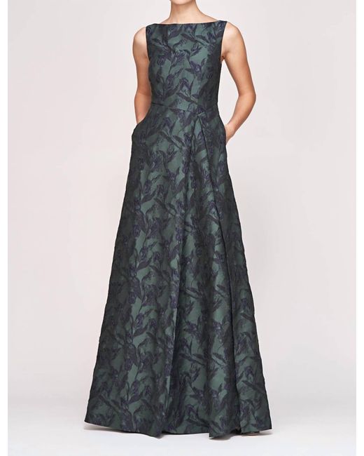Kay Unger Blue Caitlin Gown