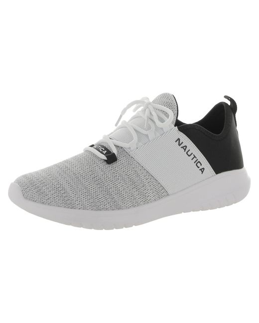 Nautica Gray Manmade Slip On Casual And Fashion Sneakers