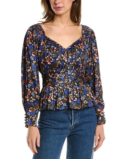 Hunter Bell Caro Top in Blue | Lyst