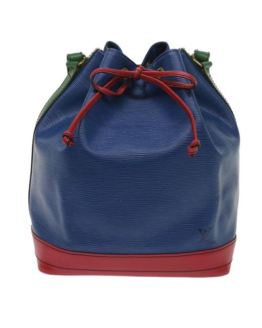 Louis Vuitton Blue Petit Noé Leather Shoulder Bag (pre-owned)