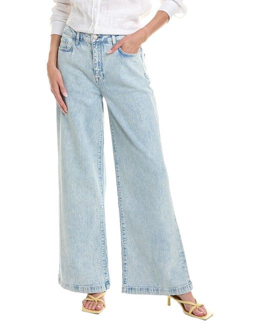 Triarchy Blue Ms. Fonda Summer Light Indigo High-rise Wide Leg Jean