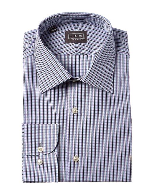 Ike Behar Blue Contemporary Fit Dress Shirt for men