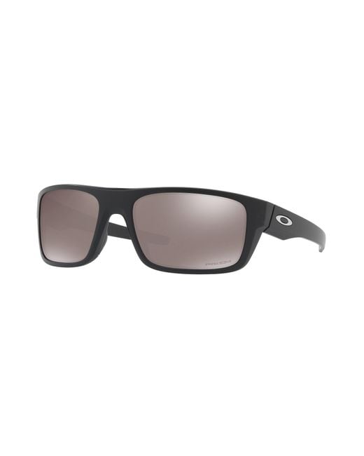 Oakley Black Oo9367-0860 Drop Point Prizm Polarized Wrap Sunglasses for men
