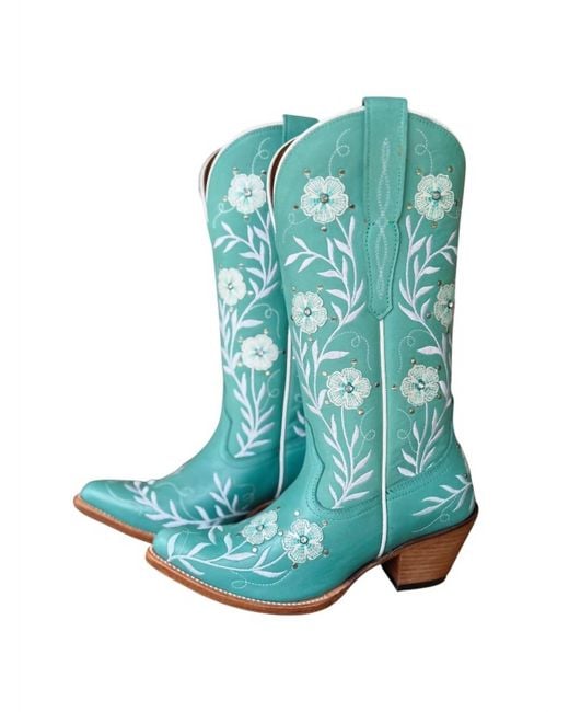 Ariat Blue Floral Boot