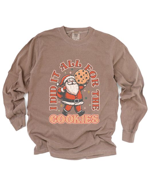 Simply Sage Market Gray I Did It All For The Cookies Santa