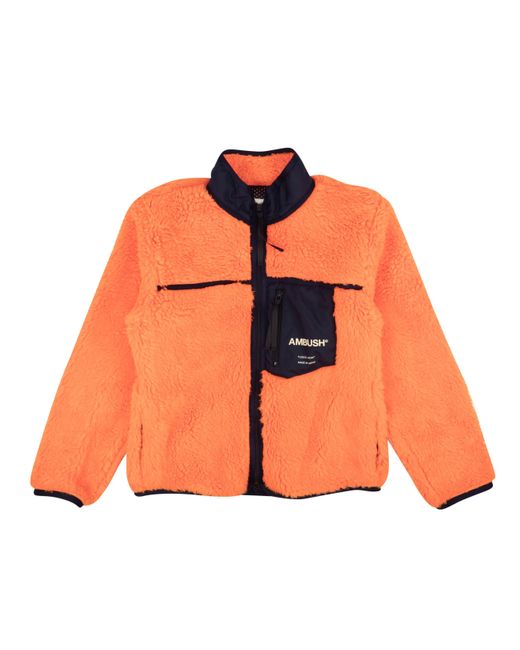 Ambush Orange Navy Trim New Fleece Logo Jacket for Men | Lyst