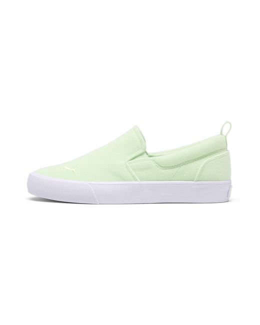 PUMA Green Bari Terry Slip-on Comfort Shoes